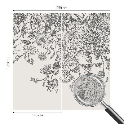 Vliesová tapeta na stenu Kvetinový vzor