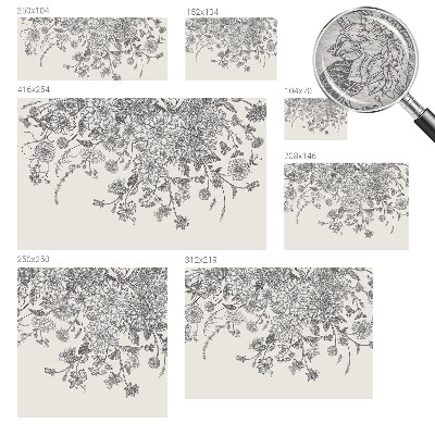 Vliesová tapeta na stenu Kvetinový vzor