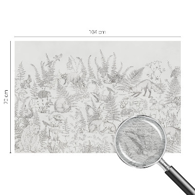 Vliesová fototapeta do spálne Lesné zvieratá