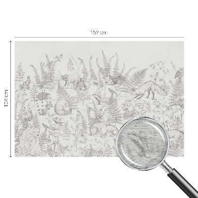 Vliesová fototapeta do spálne Lesné zvieratá