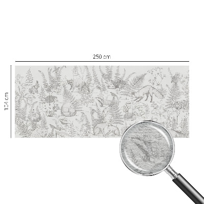 Vliesová fototapeta do spálne Lesné zvieratá