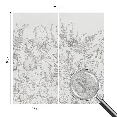 Vliesová fototapeta do spálne Lesné zvieratá