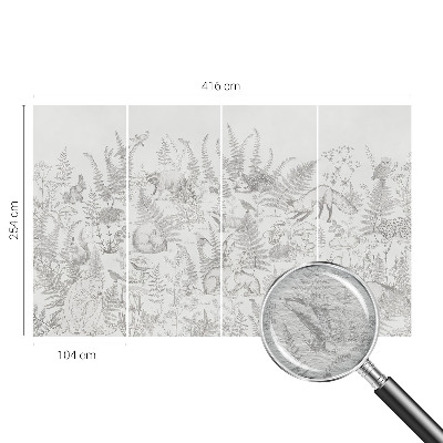 Vliesová fototapeta do spálne Lesné zvieratá