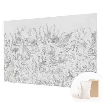 Vliesová fototapeta do spálne Lesné zvieratá