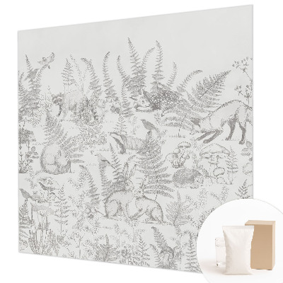 Vliesová fototapeta do spálne Lesné zvieratá