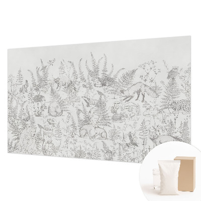 Vliesová fototapeta do spálne Lesné zvieratá