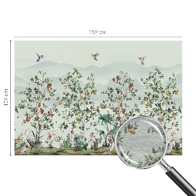 Vliesová fototapeta pre deti Exotické stromy