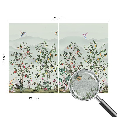 Vliesová fototapeta pre deti Exotické stromy