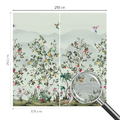 Vliesová fototapeta pre deti Exotické stromy