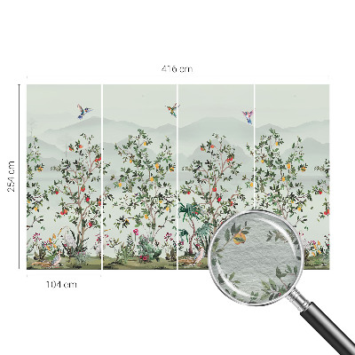 Vliesová fototapeta pre deti Exotické stromy