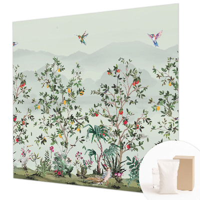 Vliesová fototapeta pre deti Exotické stromy