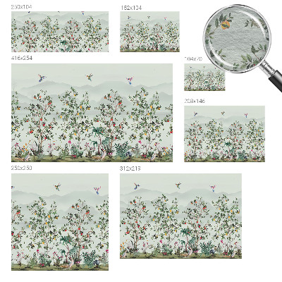 Vliesová fototapeta pre deti Exotické stromy