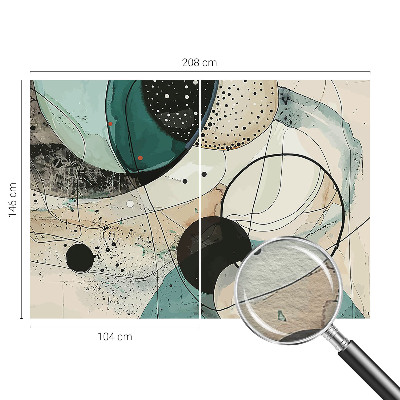 Vliesová fototapeta s potlačou Farebné kruhy