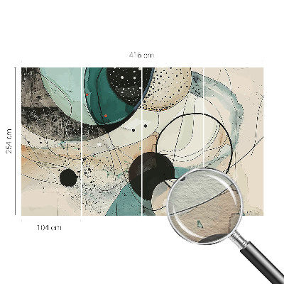 Vliesová fototapeta s potlačou Farebné kruhy