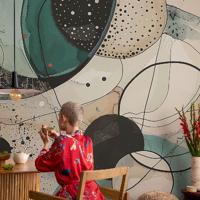 Vliesová fototapeta s potlačou Farebné kruhy