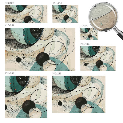 Vliesová fototapeta s potlačou Farebné kruhy