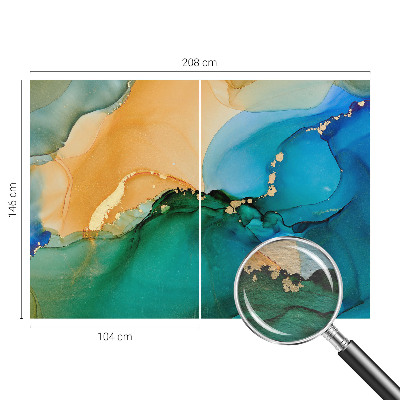 Dekoratívna fototapeta na stenu Farebné vlny