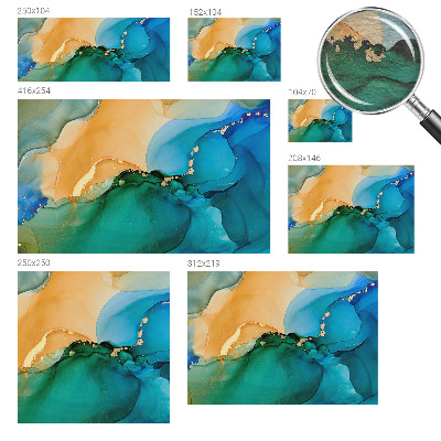 Dekoratívna fototapeta na stenu Farebné vlny