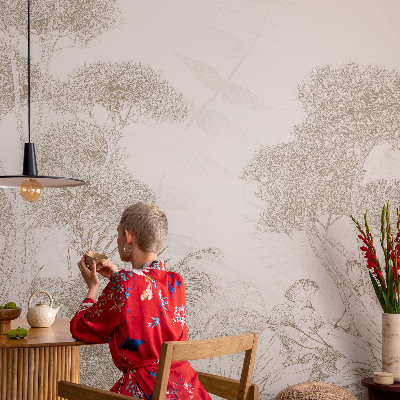 Vliesová tapeta na stenu Tropická vegetácia