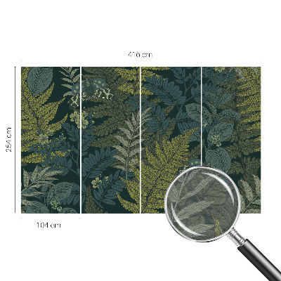 Fototapeta s potlačou na vliese Zelená elegancia