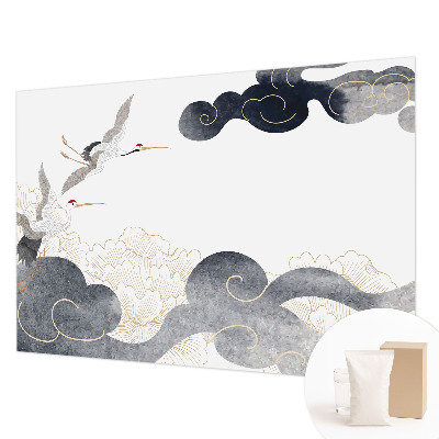 Moderná fototapeta Žeriavy za letu