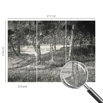 Vliesová fototapeta na stenu Pokojná krajina