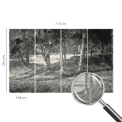 Vliesová fototapeta na stenu Pokojná krajina