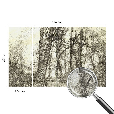 Vliesová tapeta Lesná melanchólia