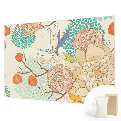 Vliesová tapeta na stenu Kvetinová fantázia