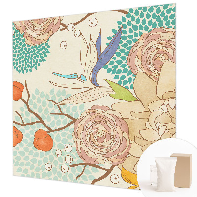 Vliesová tapeta na stenu Kvetinová fantázia