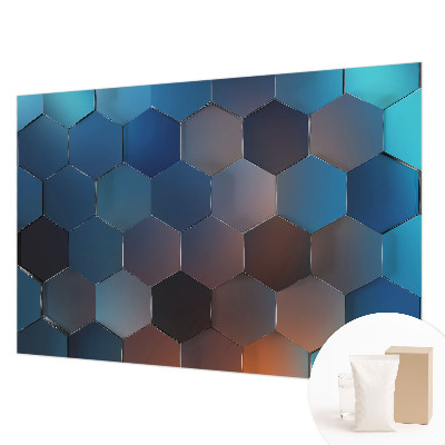 Fototapeta na mieru Modré šesťuholníky