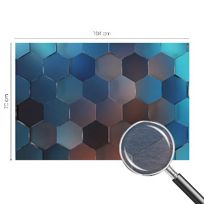 Fototapeta na mieru Modré šesťuholníky