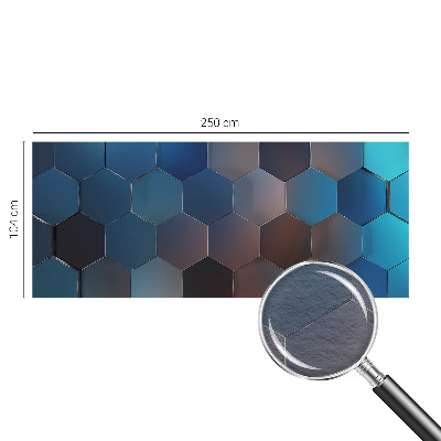 Fototapeta na mieru Modré šesťuholníky