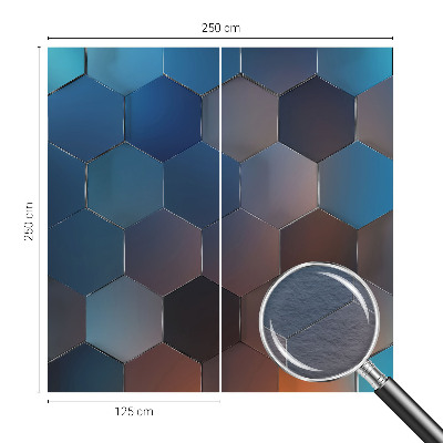 Fototapeta na mieru Modré šesťuholníky