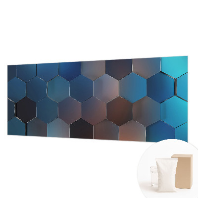 Fototapeta na mieru Modré šesťuholníky