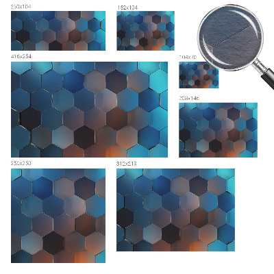 Fototapeta na mieru Modré šesťuholníky