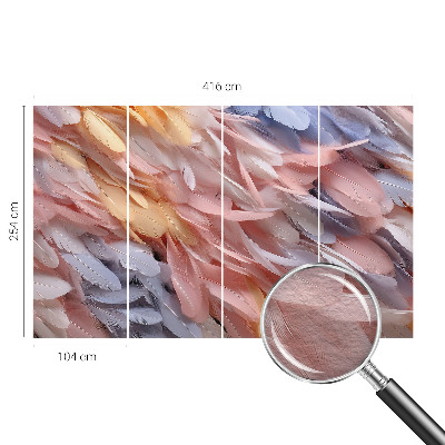 Fototapeta do obývačky Pastelové pierka