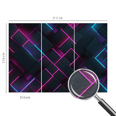 Fototapeta do spálne Neónová geometria