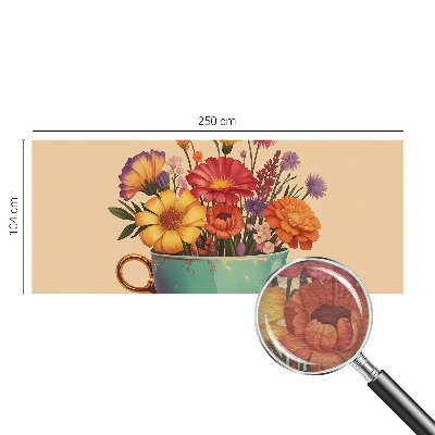 Fotografická tapeta na vliese Farebná kytica