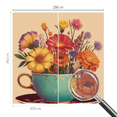 Fotografická tapeta na vliese Farebná kytica