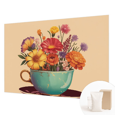 Fotografická tapeta na vliese Farebná kytica