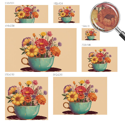 Fotografická tapeta na vliese Farebná kytica