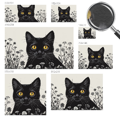 Fototapeta s potlačou na vliese Mačacie kvety