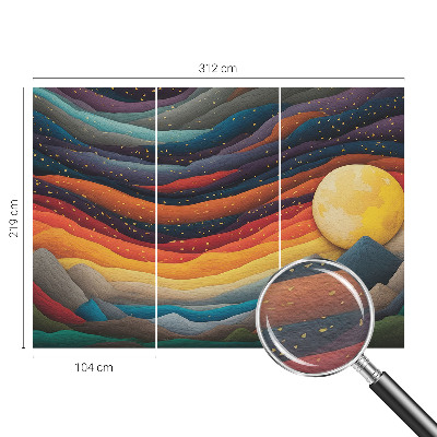 Vliesová fototapeta Farebné hory