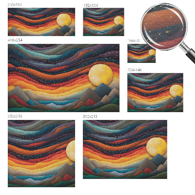 Vliesová fototapeta Farebné hory