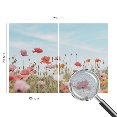 Vliesová fototapeta s potlačou Makové kvety