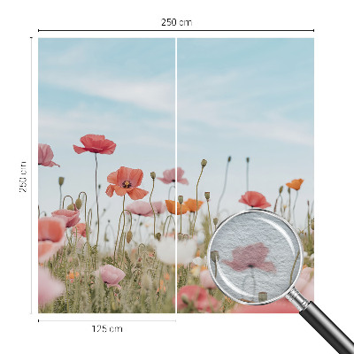 Vliesová fototapeta s potlačou Makové kvety