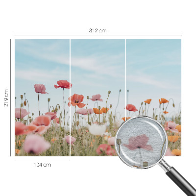Vliesová fototapeta s potlačou Makové kvety