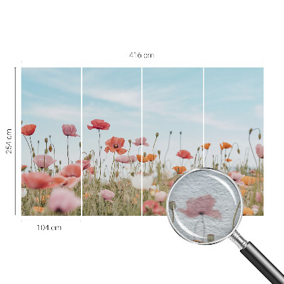 Vliesová fototapeta s potlačou Makové kvety