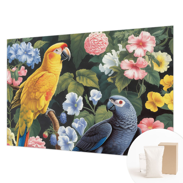 Vliesová tapeta na stenu Exotické vtáky